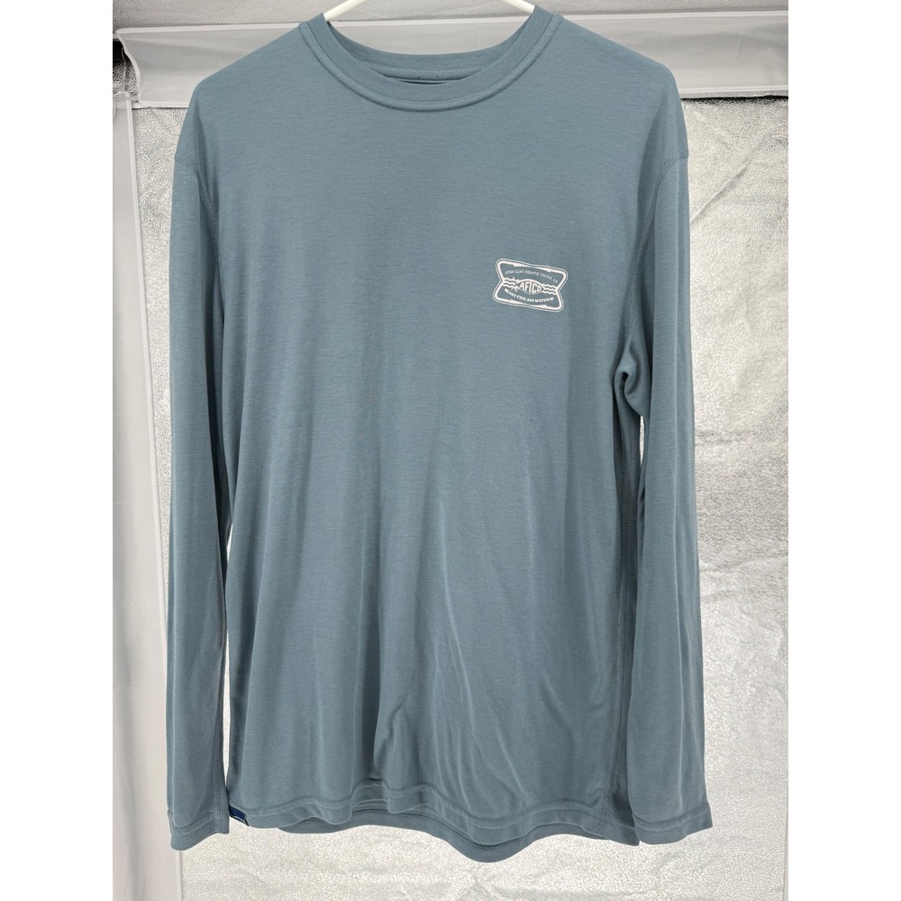 AFTCO American Fishing Tackle‎ Co. LongSleeve Shirt Mens Medium AFTECH Teal